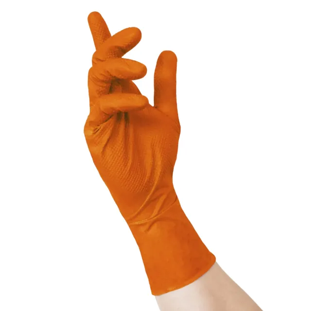 dstock60-sensi-plus-gants-nitrile-orange-xl-texture-diamant-50 image 1
