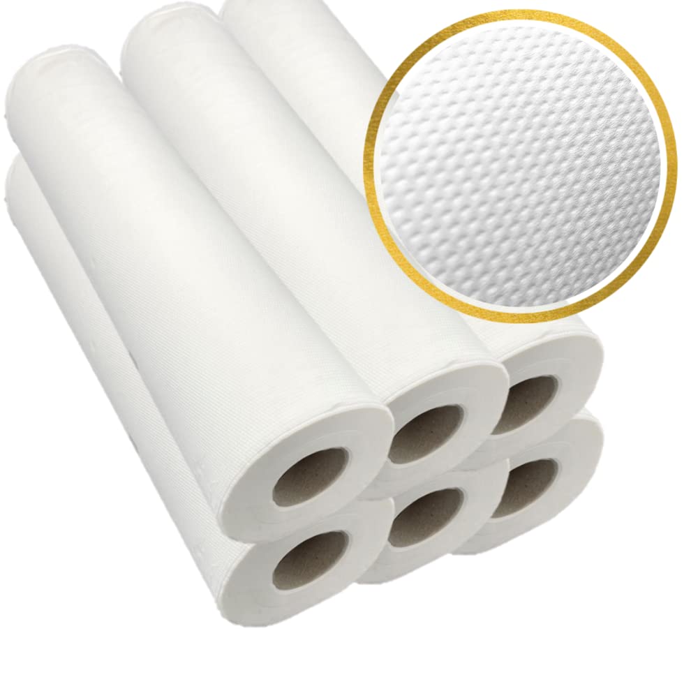 dstock60-drap-examen-gaufr-60cm-pure-ouate-lot-6-rouleaux image 1