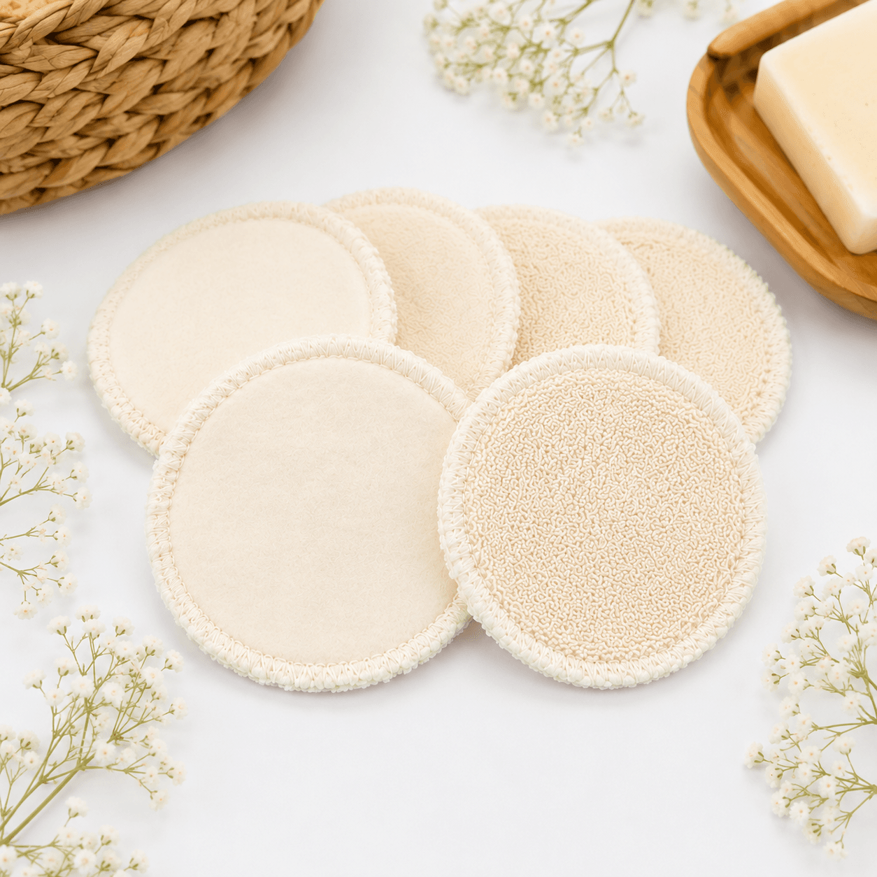 au-bonheur-de-petite-fleur-disques-8cm-d-maquillants-coton-bio-gots-lot-8 image 3