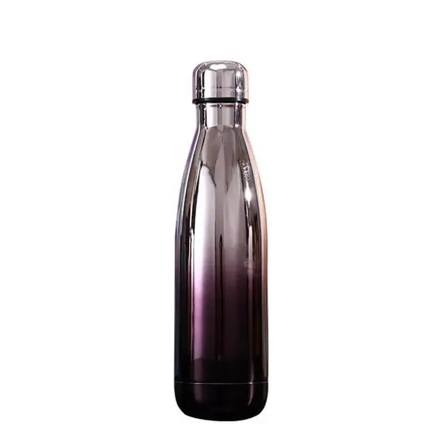 hilloo-argent-noir-brillant-500ml-bouteille-inox-isotherme image 1