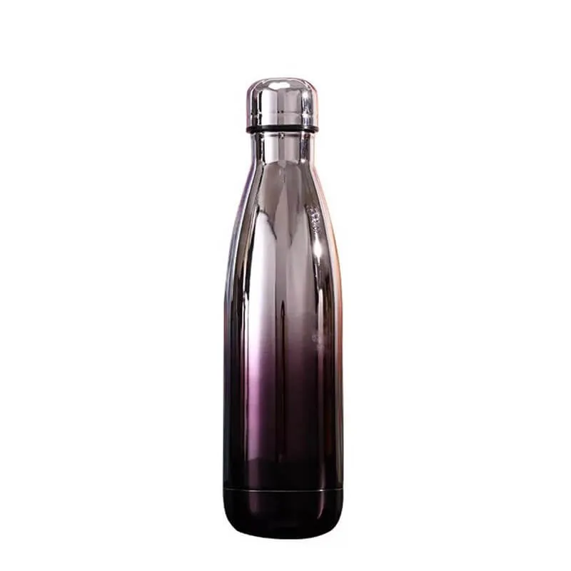 hilloo-argent-noir-brillant-500ml-bouteille-inox-isotherme image 1