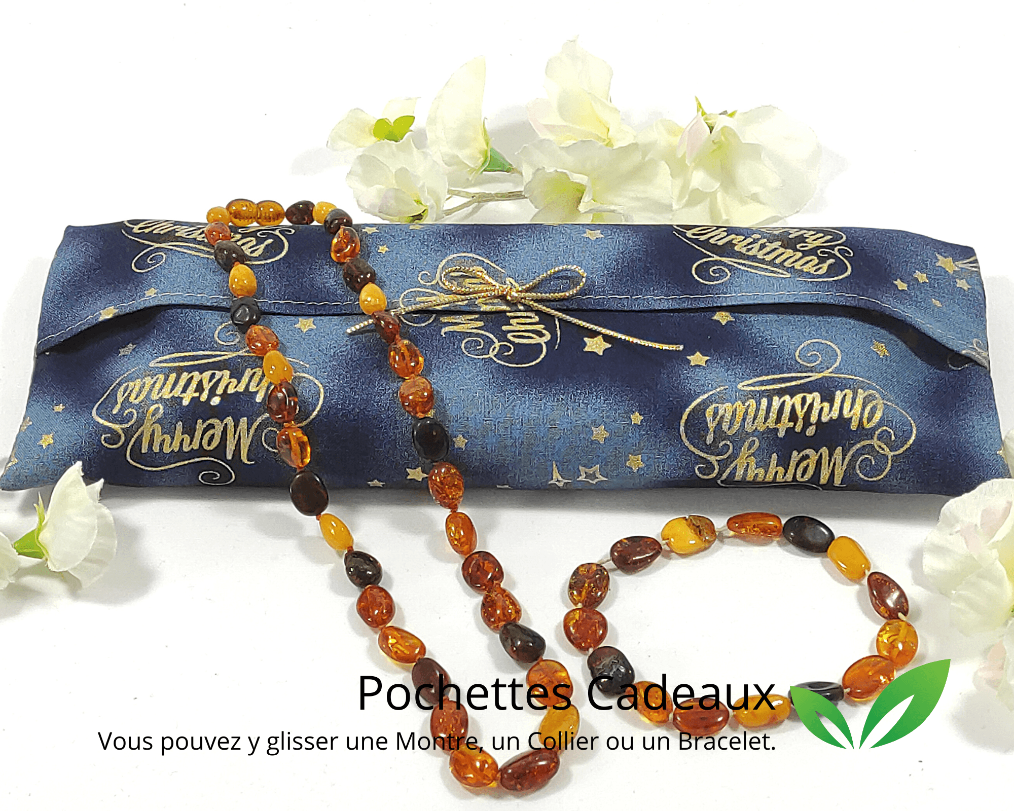 au-bonheur-de-petite-fleur-pochette-cadeau-no-l-bleue-merry-christmas-25x9-cm image 4