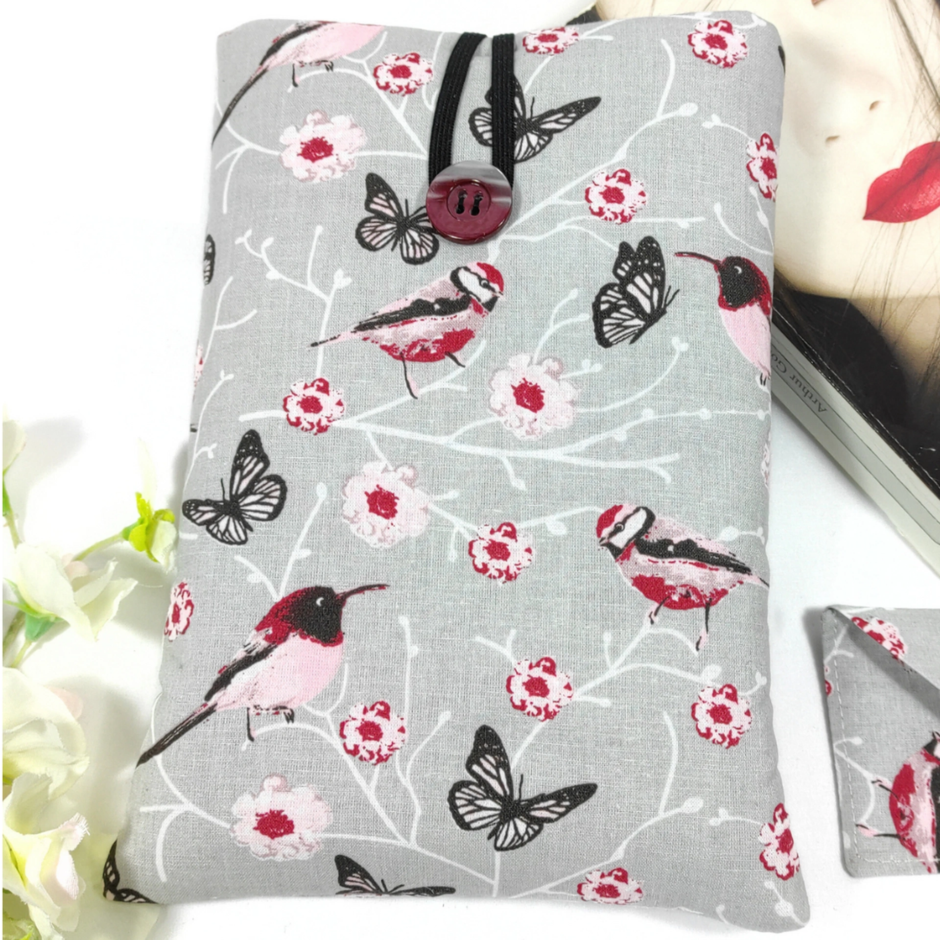 au-bonheur-de-petite-fleur-pochette-livre-poche-oiseaux-marque-page image 1