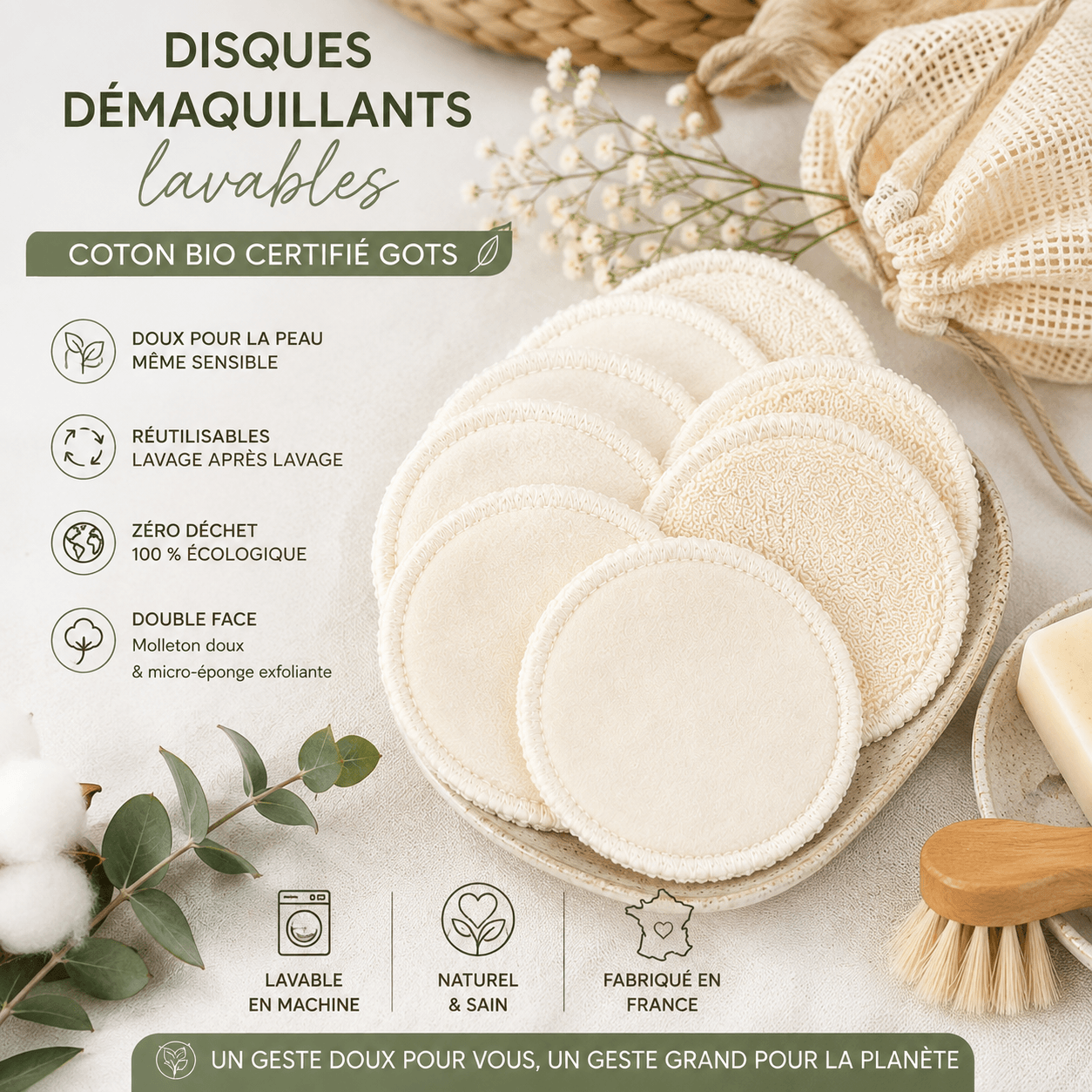 au-bonheur-de-petite-fleur-disques-8cm-d-maquillants-coton-bio-gots-lot-8 image 2