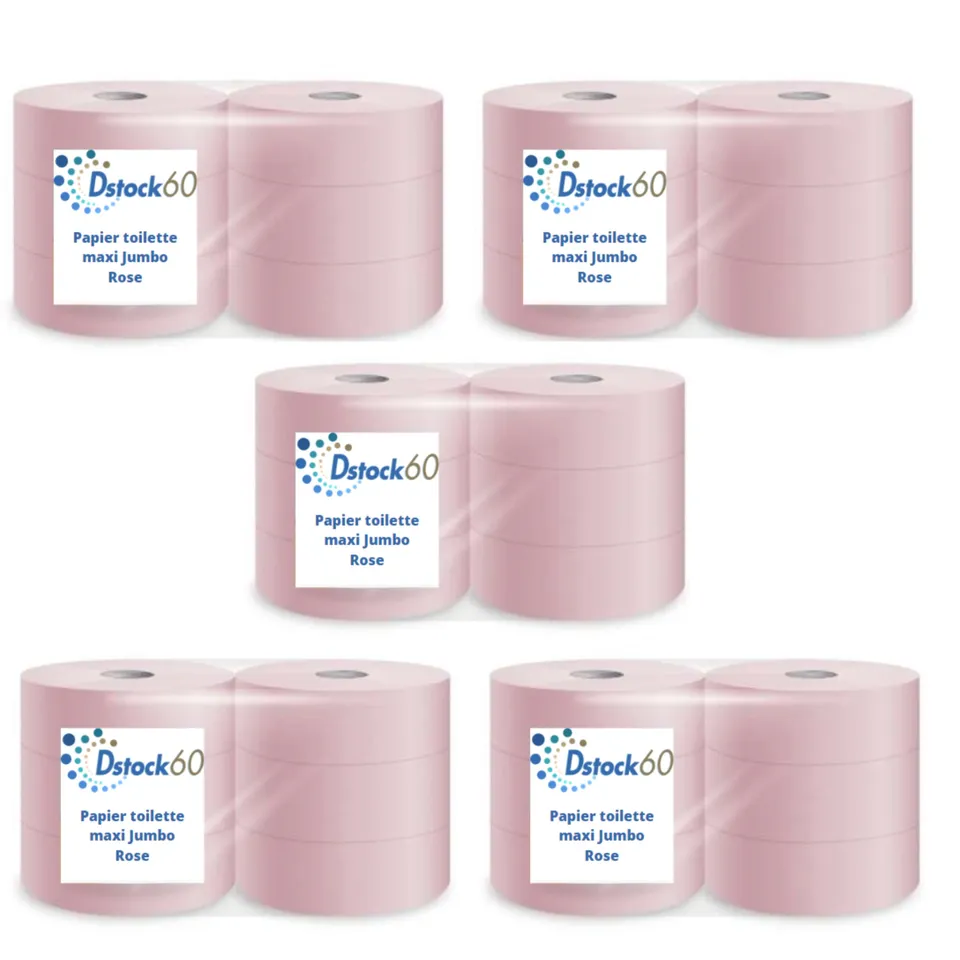 dstock60-papier-toilette-rose-maxi-jumbo-1-pli-lot-30-extra-long image 1