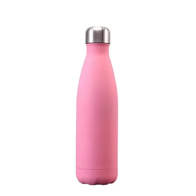hilloo-rose-mat-bouteille-inox-500-ml-isotherme-rose image 1