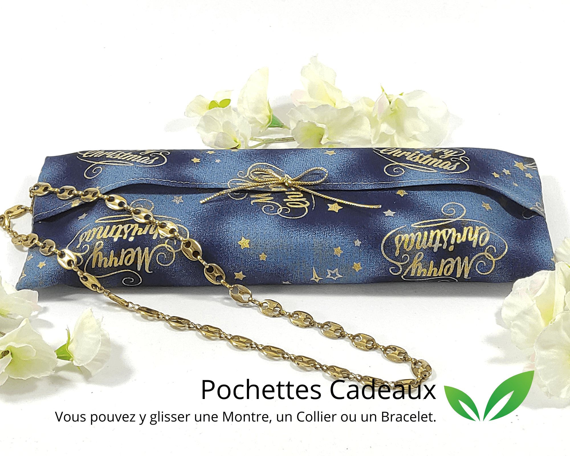 au-bonheur-de-petite-fleur-pochette-cadeau-no-l-bleue-merry-christmas-25x9-cm image 3