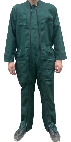 dstock60-combinaison-de-travail-verte-6-poches-polyester-coton image 1