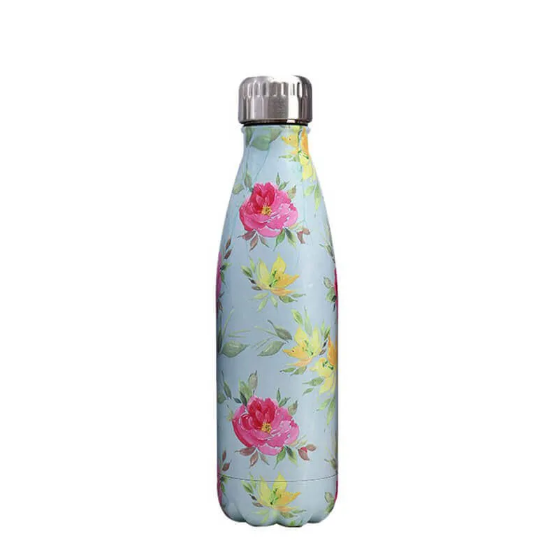 hilloo-fleurs-de-printemps-bouteille-inox-isotherme-500-ml image 1