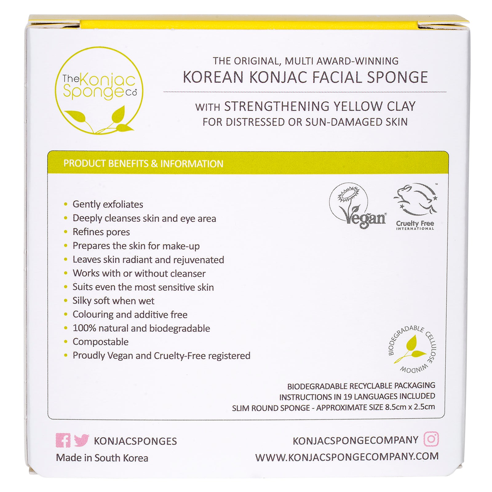 konjac-sponge-company-mandala-yellow-clay-ponge-visage image 5
