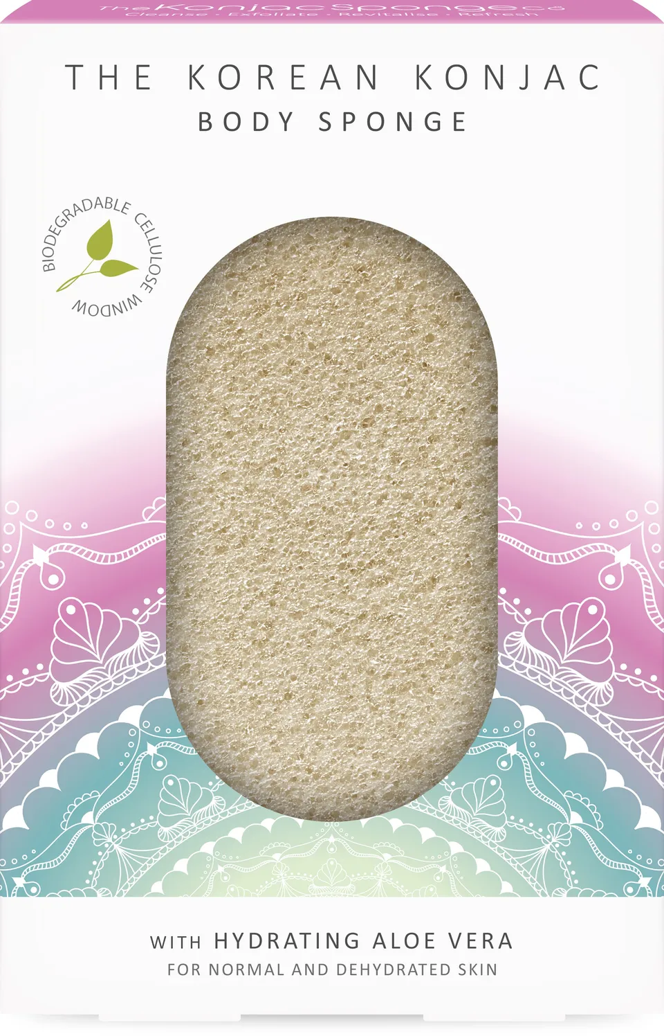 konjac-sponge-company-mandala-ponge-corps-aloe-vera-hydratante image 1