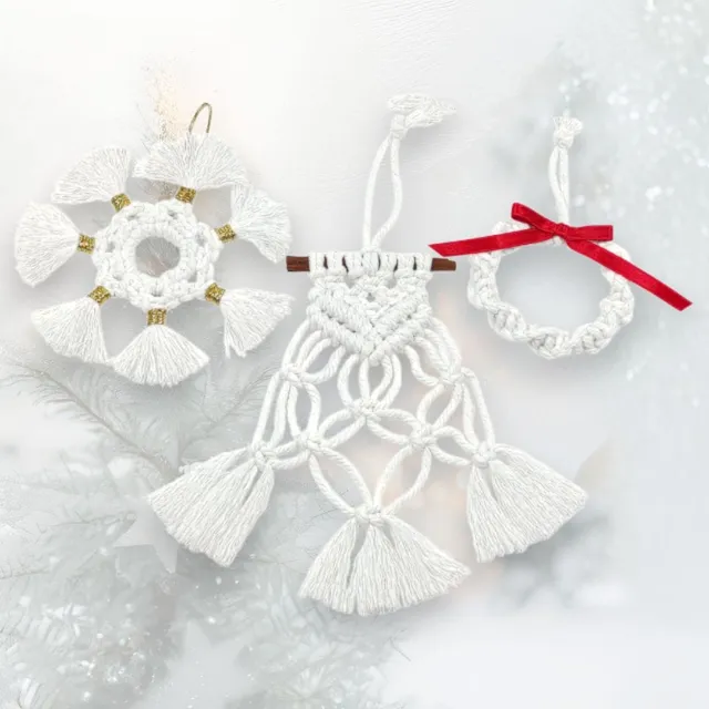 au-bonheur-de-petite-fleur-macram-suspensions-no-l-coton-lot-3-fait-main image 1