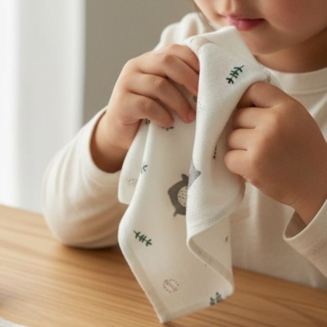 au-bonheur-de-petite-fleur-mouchoirs-enfants-coton-bio-ours-lot-2 image 3