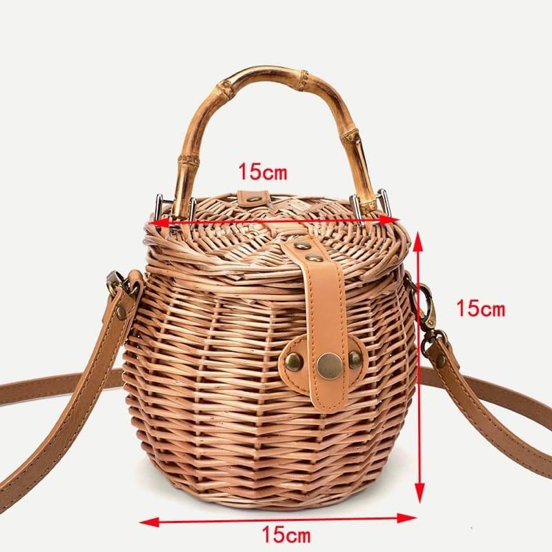 hilloo-sacs-bambou-panier-rond-sac-bambou-naturel-cuir image 4