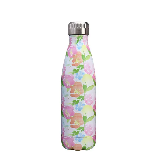 hilloo-bouteilles-et-gourdes-inox-florale-isotherme-500-ml image 1