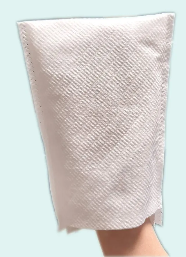 dstock60-500-gants-de-toilette-jetables-molletonn-s-80g-15x22-ehpad image 1