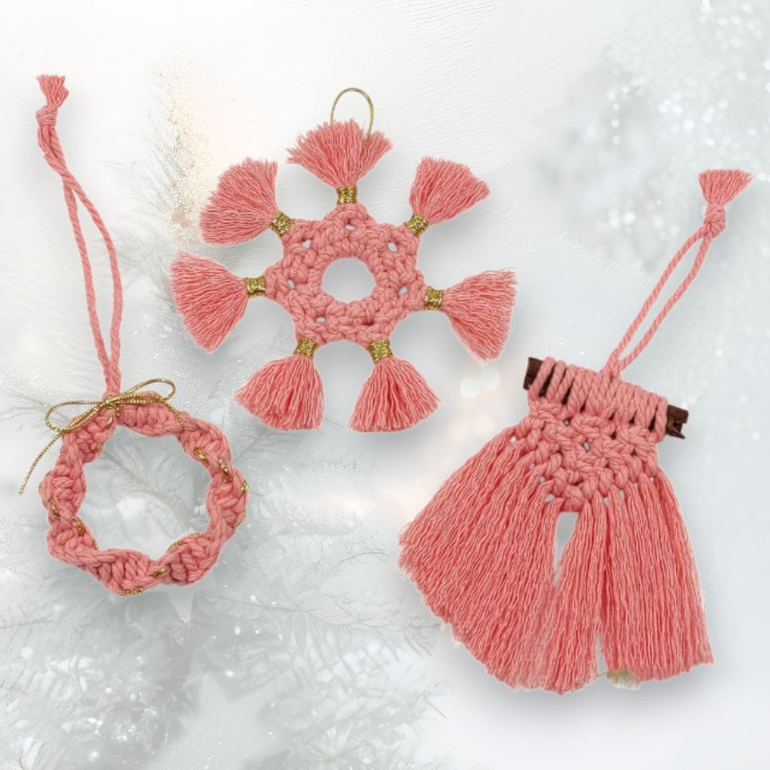 au-bonheur-de-petite-fleur-d-corations-ornements-no-l-macram-coton-lot-3 image 1