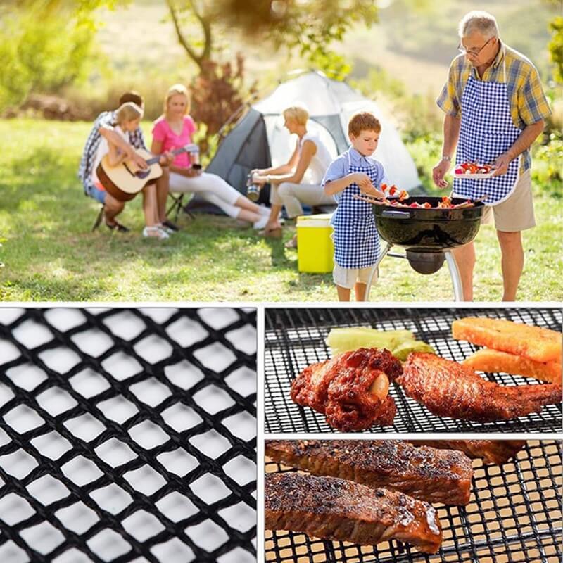 hilloo-papiers-cuisson-tapis-barbecue-rond-antiadh-sif-40-cm image 2