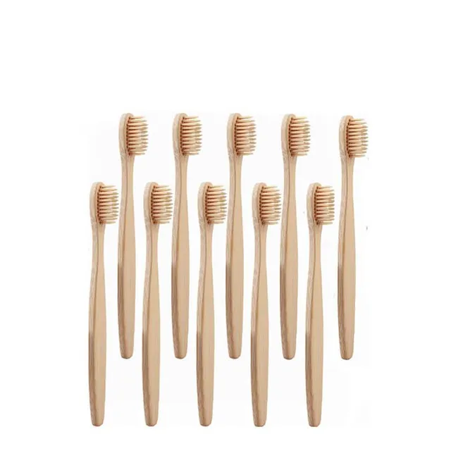hilloo-brosses-dents-bambou-enfant-brosse-naturel-lot-10-multicolore image 1