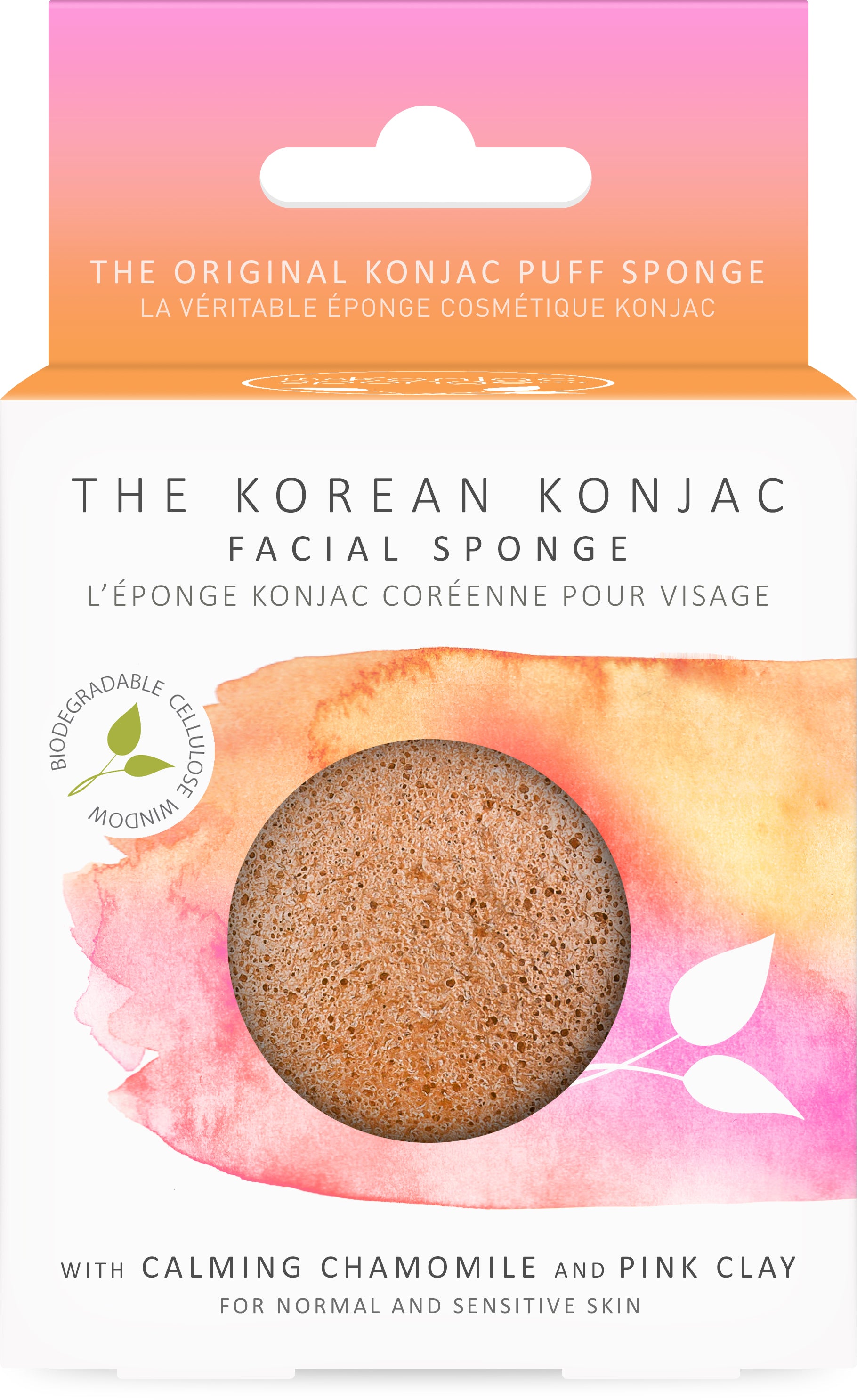 konjac-sponge-company-facial-ponge-visage-camomille-sensible image 1