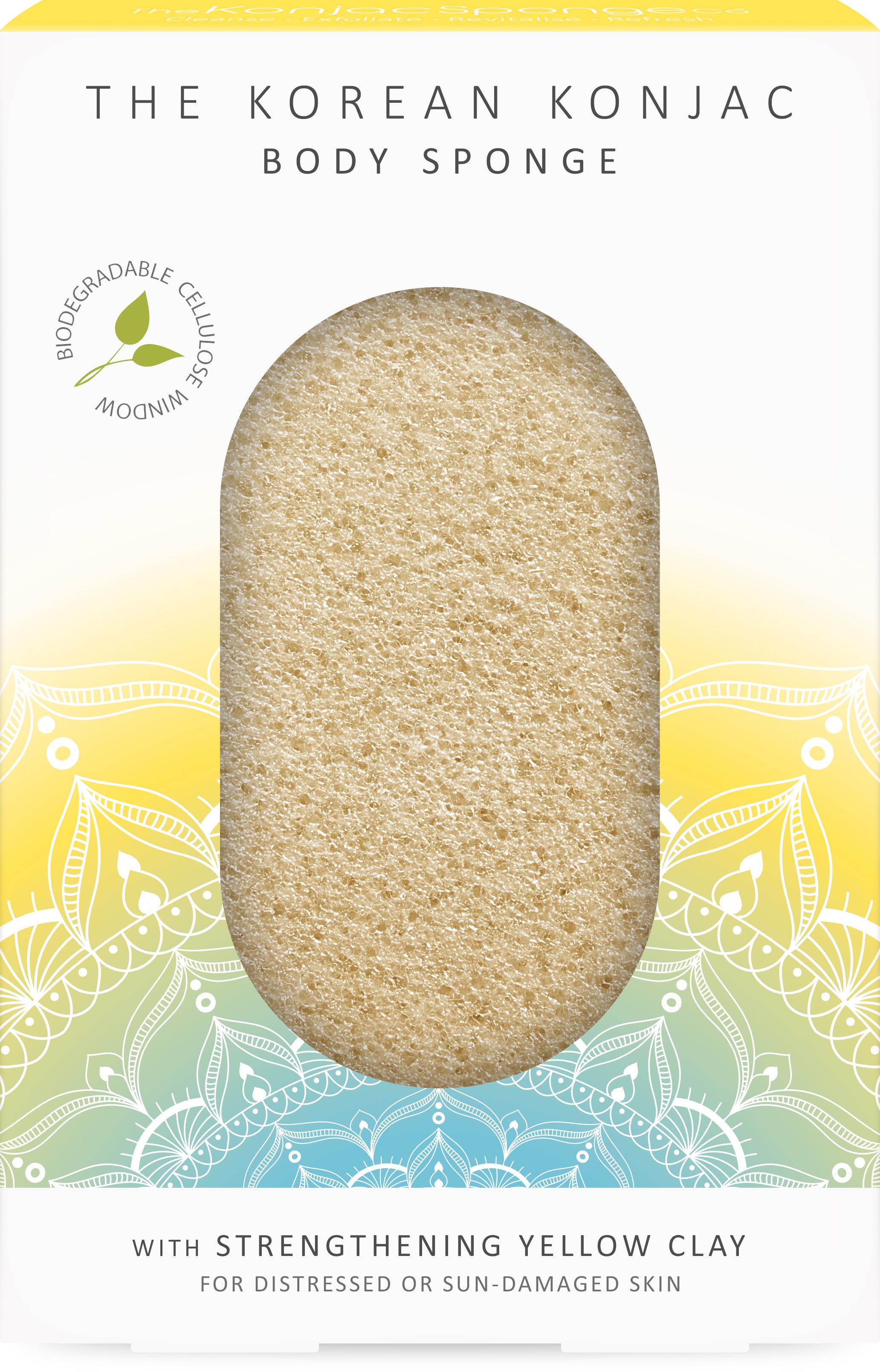 konjac-sponge-company-mandala-ponge-corps-argile-jaune-peau-s-che image 1