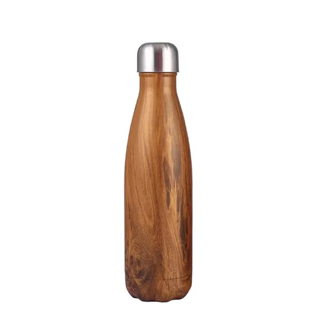 hilloo-bouteille-inox-effet-bois-500-ml-isotherme image 1