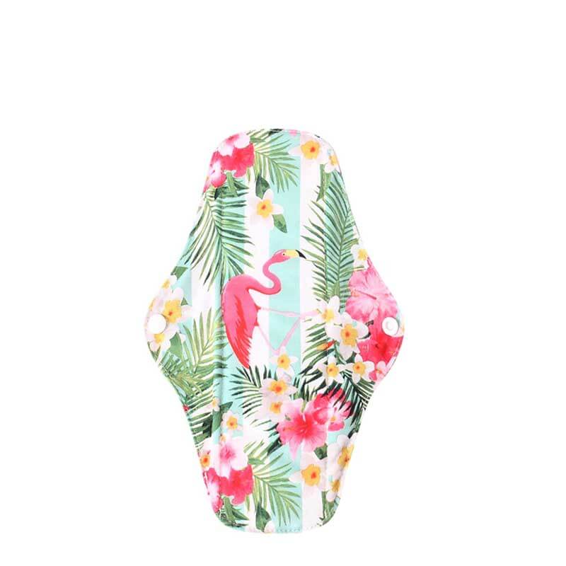 hilloo-serviettes-hygi-niques-lavables-flamant-rose-flux-l-ger image 2