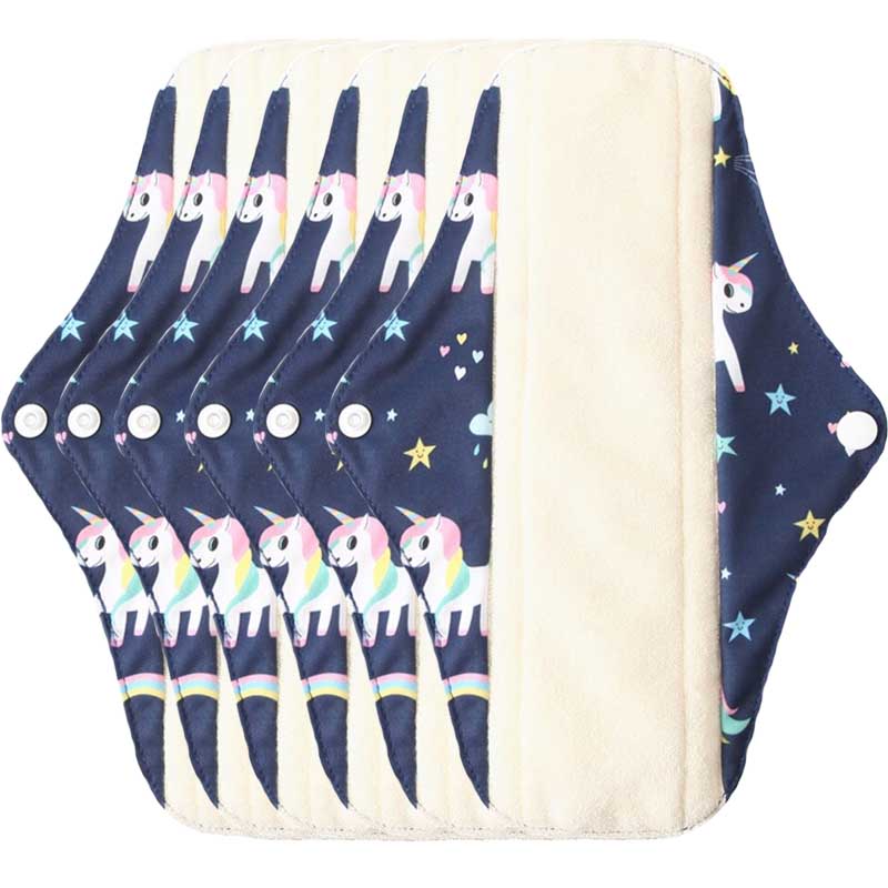 hilloo-serviettes-hygi-niques-lavables-licorne-flux-abondant-1-pi-ce image 3