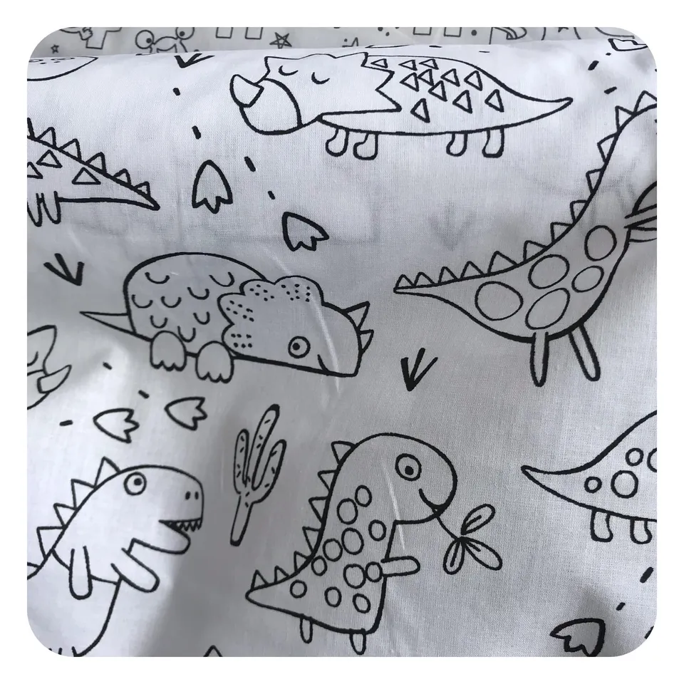 jane-couture-coloriage-dino-tissu-coton-enfant-oeko-tex image 1
