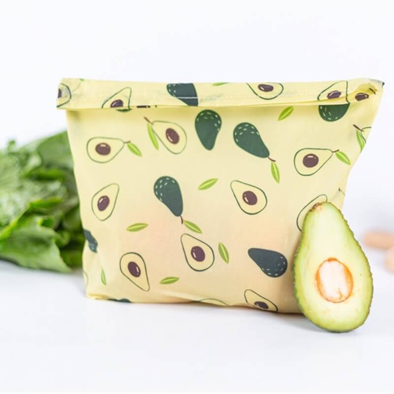 hilloo-sac-tissu-cire-d-abeille-avocat-s-r-utilisable image 4