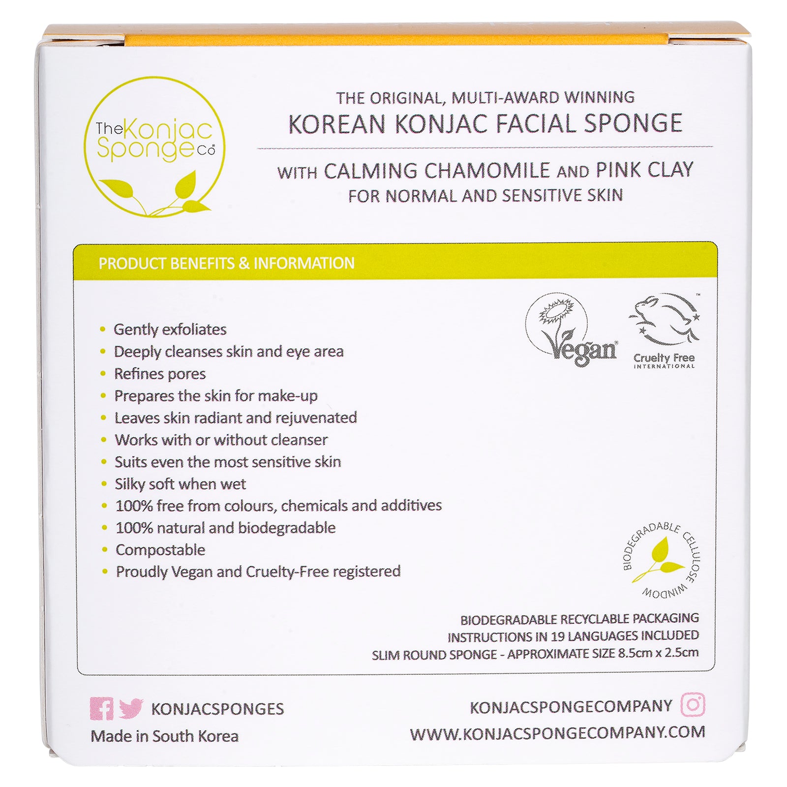 konjac-sponge-company-mandala-ponge-visage-camomille-argile-rose image 5