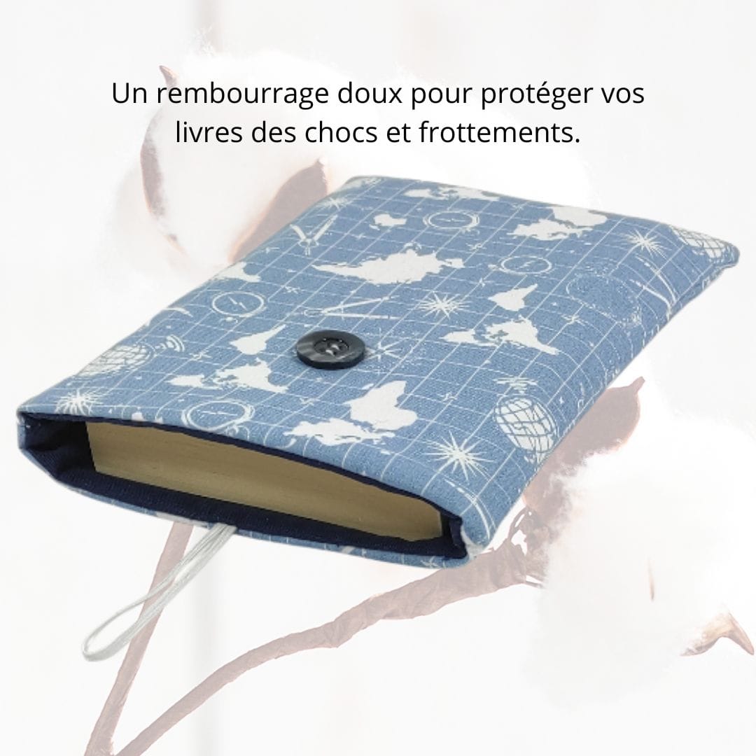 au-bonheur-de-petite-fleur-housse-livre-navigation-bleu-poche image 2