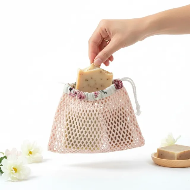 au-bonheur-de-petite-fleur-filet-savon-coton-bio-gots image 1