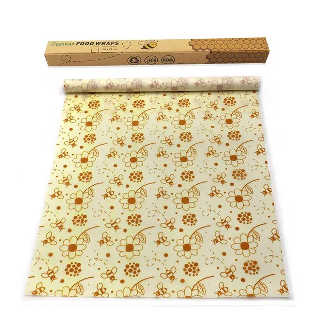 hilloo-emballages-cire-d-abeille-bee-wrap-abeille-fleur-d-couper image 1