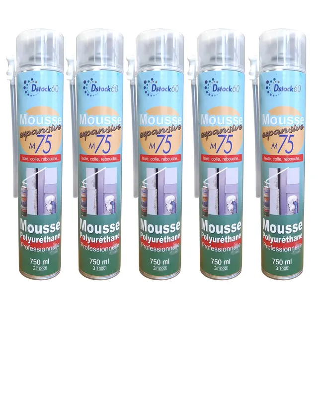 dstock60-lot-5-mousses-expansives-manuelles-polyur-thane-750ml image 1