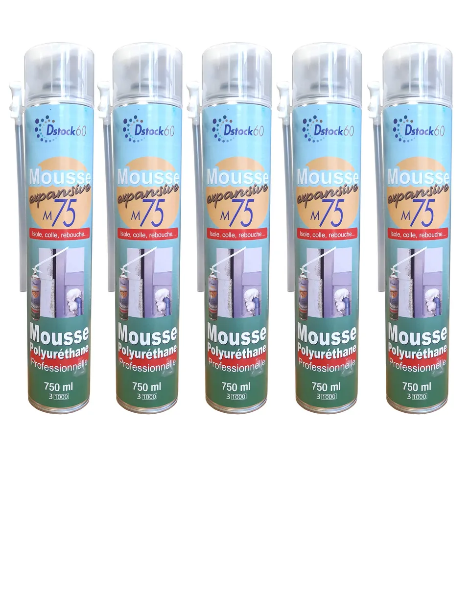 dstock60-lot-5-mousses-expansives-manuelles-polyur-thane-750ml image 1