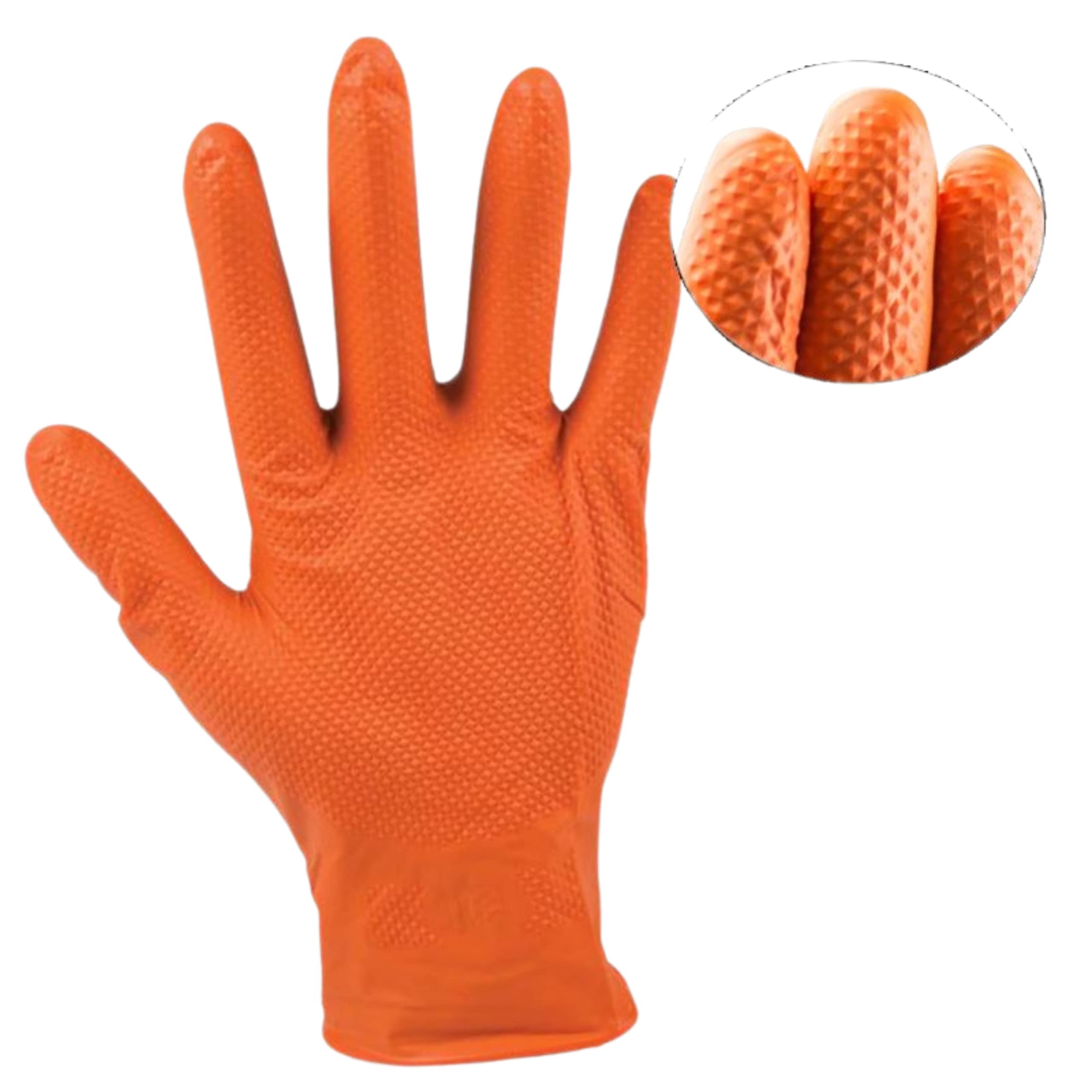 dstock60-sensi-plus-gants-nitrile-orange-xl-texture-diamant-50 image 5