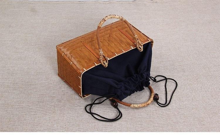 hilloo-sac-bambou-asiatique-tress-main-vintage-31-cm image 5