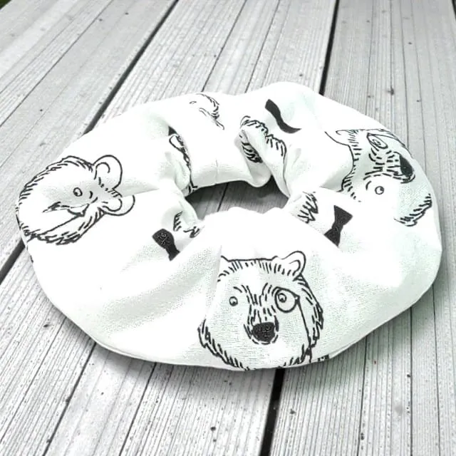 au-bonheur-de-petite-fleur-chouchou-enfant-oursons-blanc-coton image 1