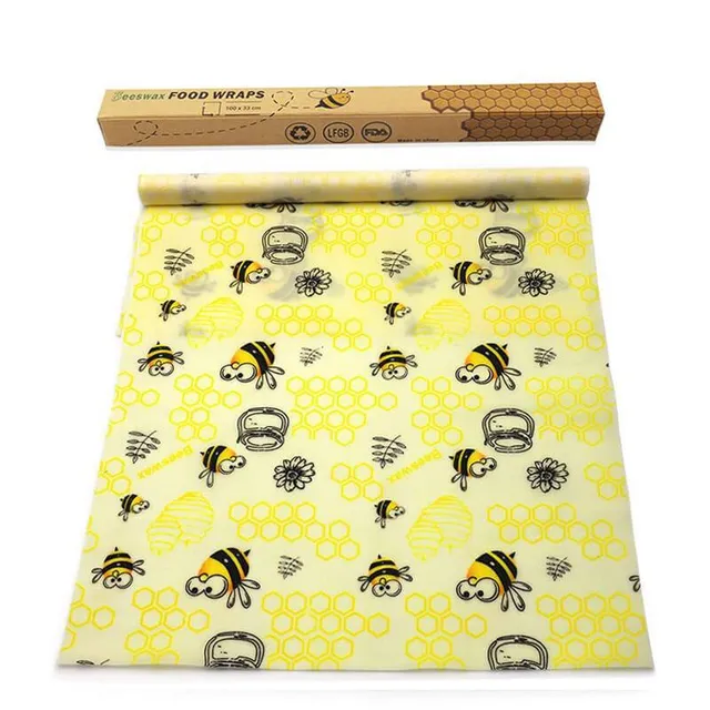 hilloo-emballage-cire-d-abeille-d-couper-abeille-fun-naturel image 1