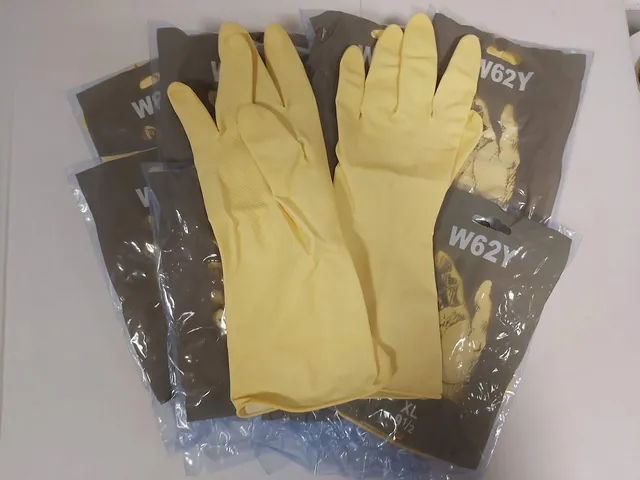 dstock60-m-nage-gants-caoutchouc-jaunes-xl-10-paires-r-utilisables image 1