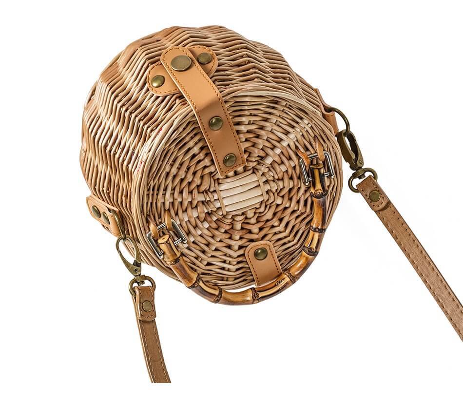 hilloo-sacs-bambou-panier-rond-sac-bambou-naturel-cuir image 3
