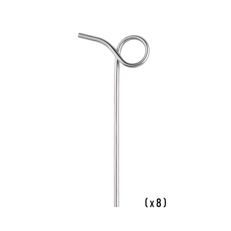 hilloo-pailles-inox-paille-tendance-mix-couleurs-lot-de-8 image 5