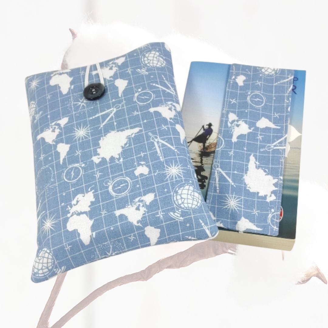 au-bonheur-de-petite-fleur-housse-livre-navigation-bleu-poche image 1