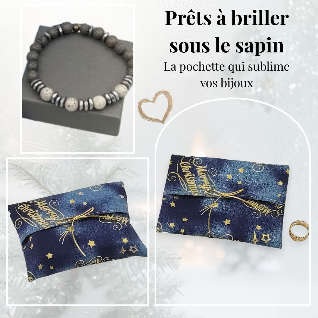 au-bonheur-de-petite-fleur-pochette-cadeau-no-l-12x9-cm-popeline image 1