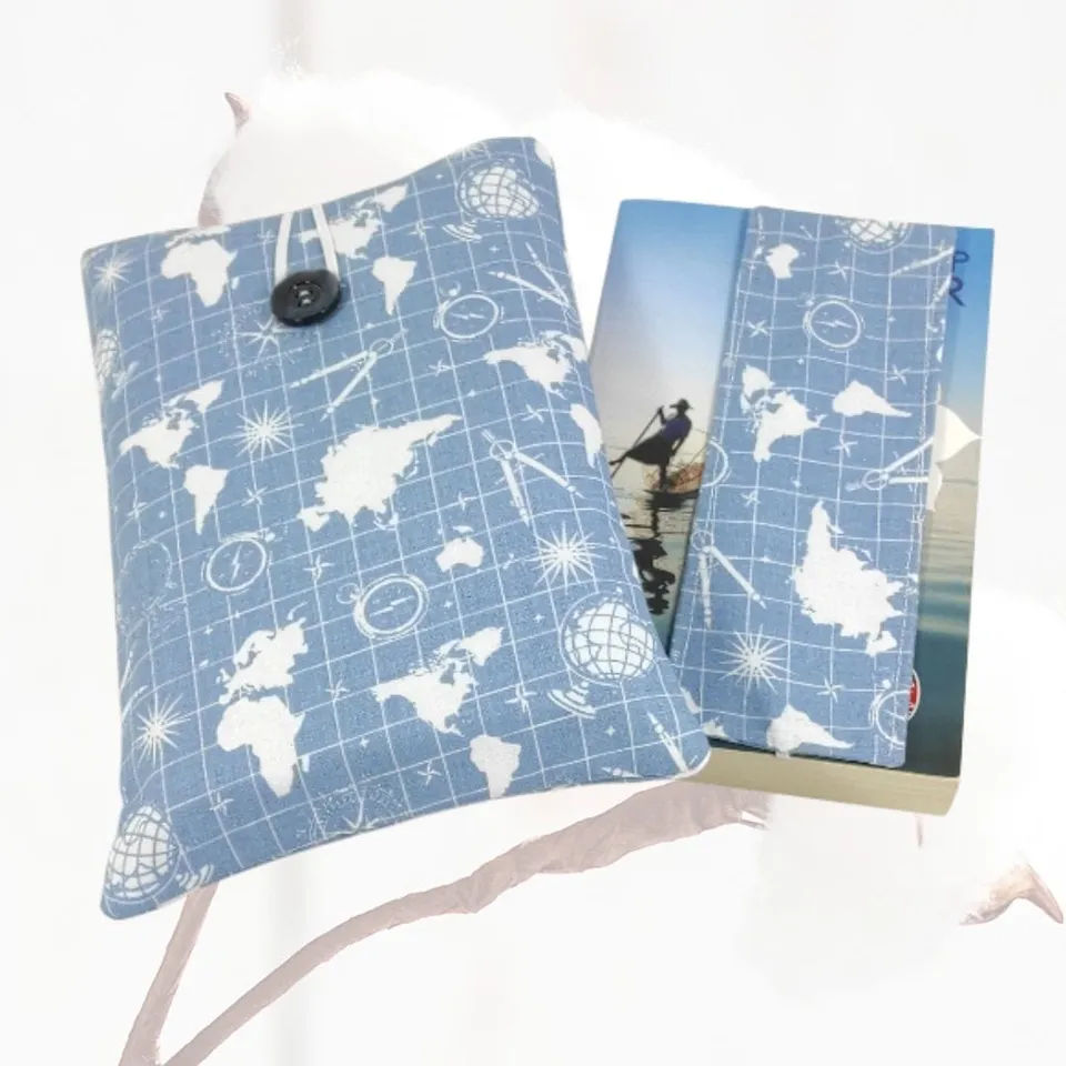 au-bonheur-de-petite-fleur-housse-livre-navigation-bleu-poche image 1