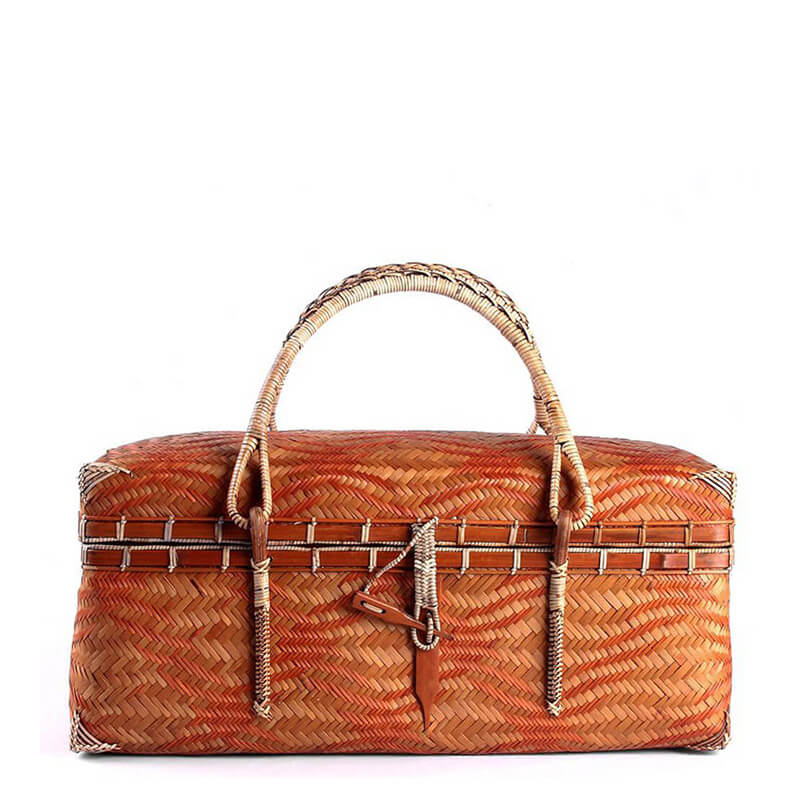 hilloo-sac-bambou-japonais-tiss-main-marron-rangement image 1