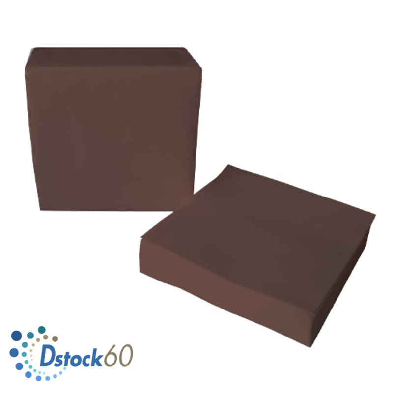 dstock60-serviettes-jetables-airlaid-40x40-serviette-table-chocolat-x60 image 2