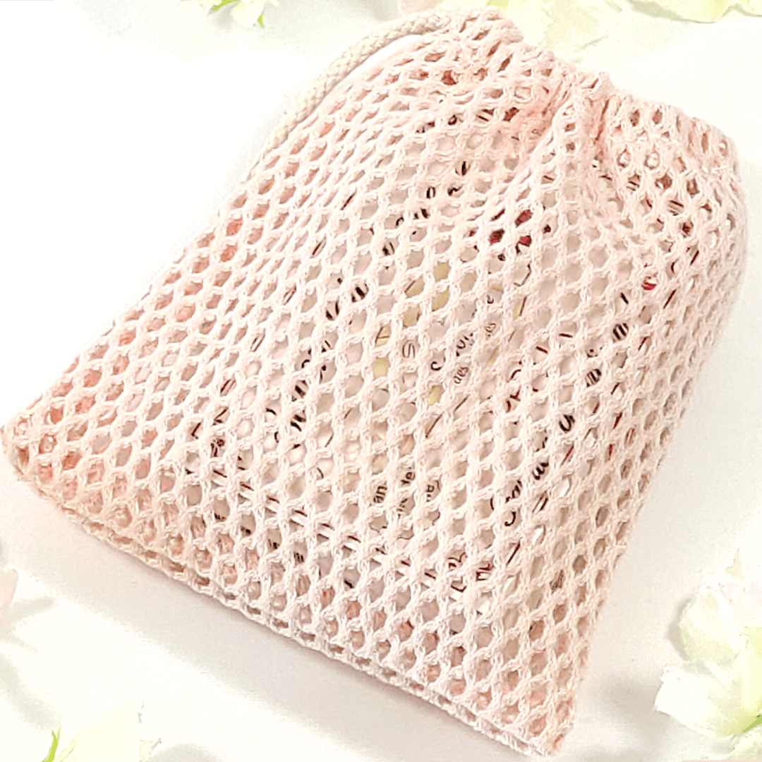 au-bonheur-de-petite-fleur-filet-savon-rose-coton-bio-gots image 2