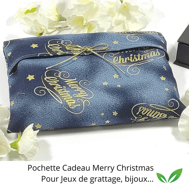 au-bonheur-de-petite-fleur-pochette-cadeau-no-l-bleue-merry-christmas image 1